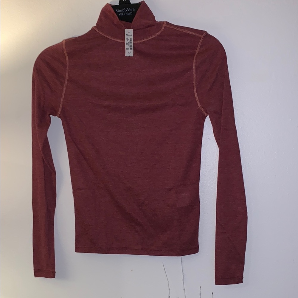 Madewell Burgundy Long Sleeve Top